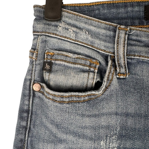 Judy Blue Women’s Jeans Relaxed Fit Size 3/26 Distressed Blue - Picture 3 of 9